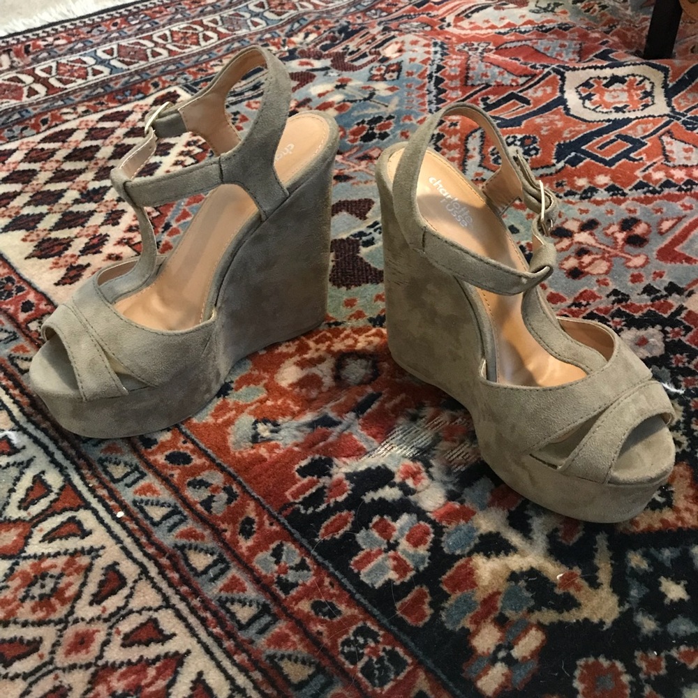 Charlotte Russe suede wedges